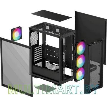 Корпус DeepCool CC560 Mesh V2 Black (R-CC560-BKAMA4-G-2) картинка 11